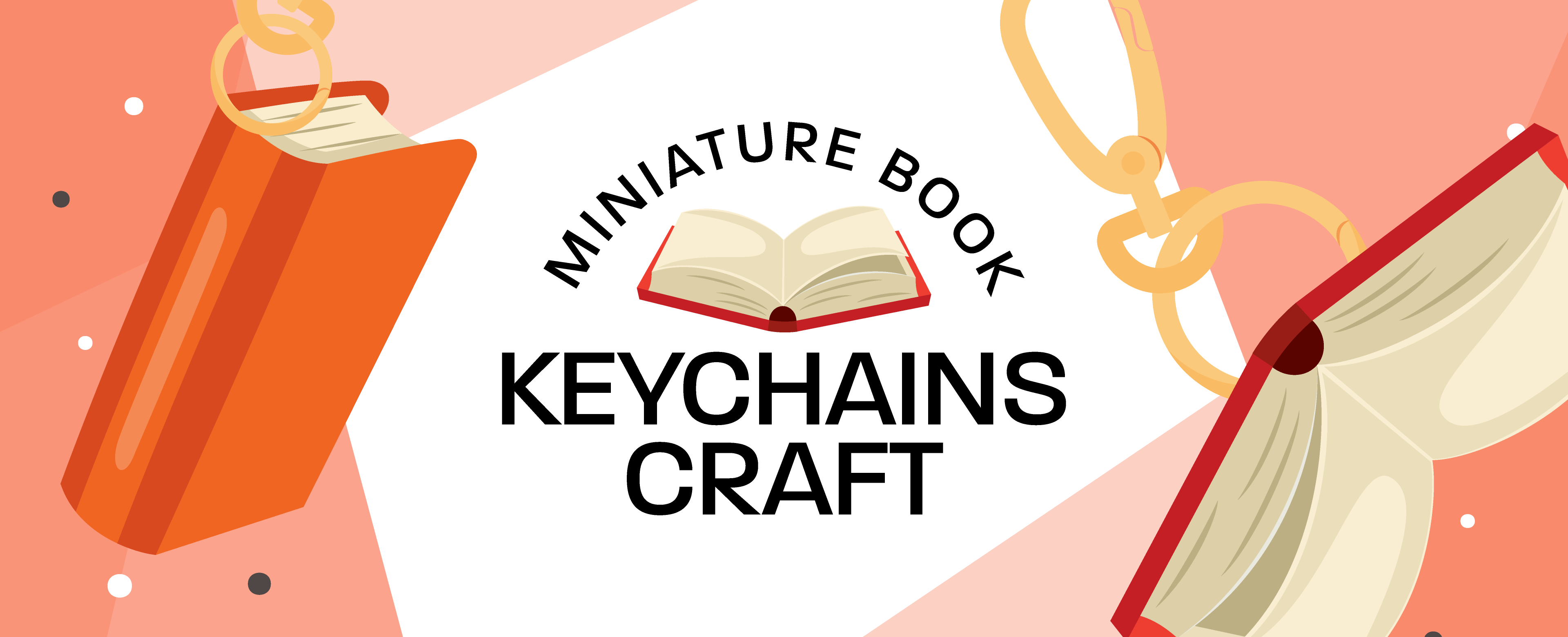 Miniature Book Keychain Craft