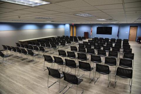 Spencer Gallery Pictured: 100 chairs; 25 additional available upon request; 6 - 6 ft. tables