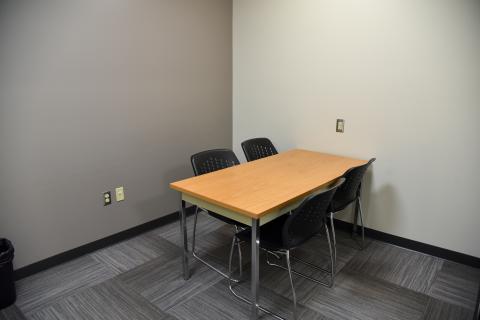 Study room with seating for four.
